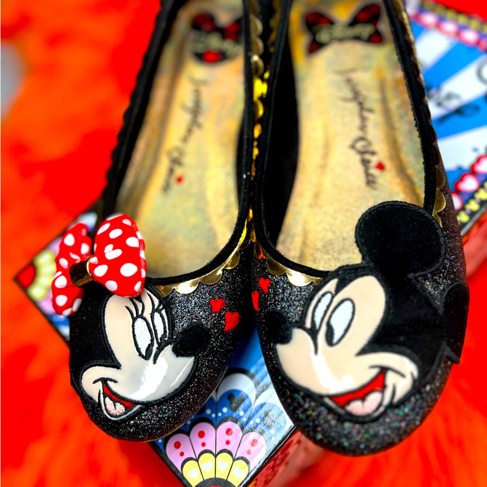 Irregular Choice Disney Mickey and Minnie Flats size 41
